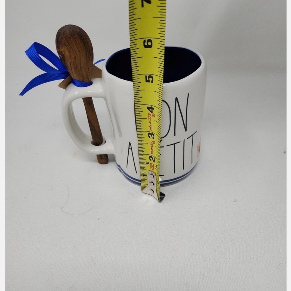 Rae Dunn DISNEY LE Petit CHEF Remy Bon Appetit Mug Double Sided W/ SPOON NEW! - Picture 5 of 5